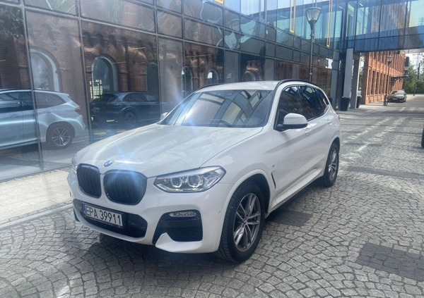 BMW X3 cena 136000 przebieg: 156000, rok produkcji 2018 z Pabianice małe 407